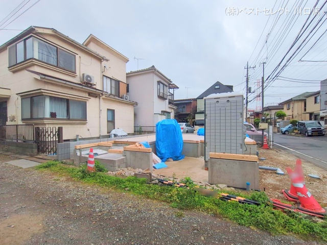 埼玉県川口市南鳩ヶ谷1丁目の新築戸建て基礎写真 2025年4月22日撮影