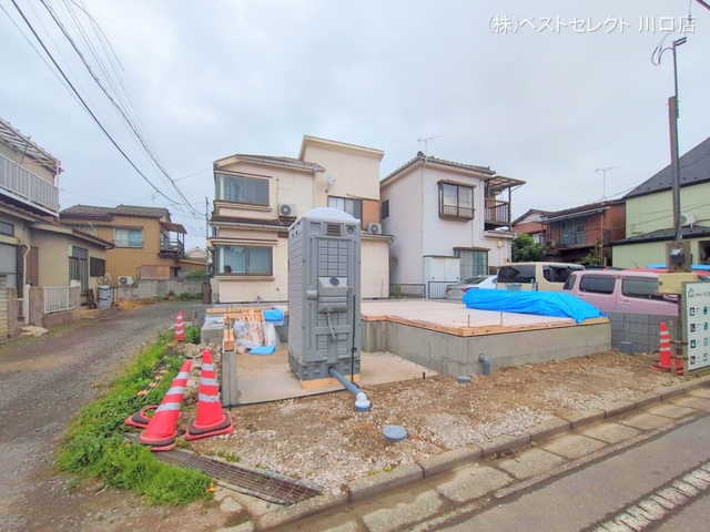 埼玉県川口市南鳩ヶ谷1丁目の新築戸建て基礎写真 2025年4月22日撮影