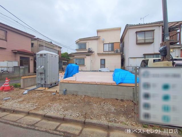 埼玉県川口市南鳩ヶ谷1丁目の新築戸建て基礎写真 2025年4月22日撮影