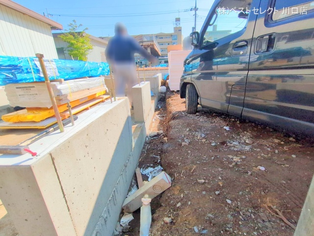 埼玉県蕨市南町３丁目の新築戸建て基礎写真 2025年5月12日撮影