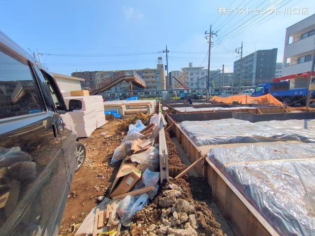 埼玉県蕨市南町３丁目の新築戸建て基礎写真 2025年5月12日撮影