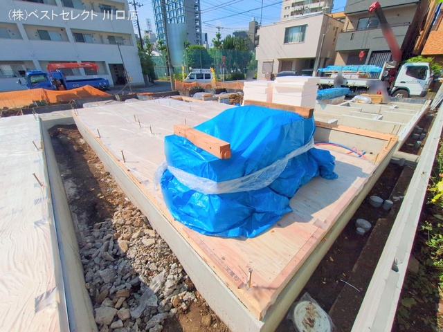 埼玉県蕨市南町３丁目の新築戸建て基礎写真 2025年5月12日撮影