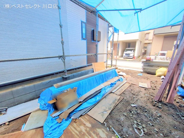 埼玉県蕨市南町３丁目の新築戸建て外構写真 2025年7月10日撮影