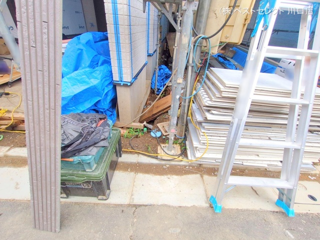 埼玉県蕨市南町３丁目の新築戸建て外構写真 2025年7月10日撮影