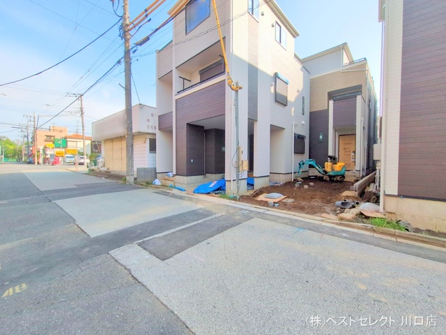 埼玉県蕨市南町３丁目の新築戸建て外構写真 2025年8月6日撮影