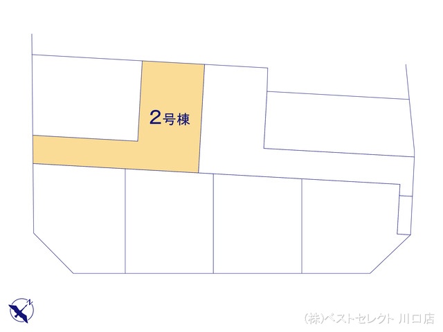 埼玉県蕨市南町３丁目の新築戸建て全体区画図 ※図面と異なる場合は現況を優先