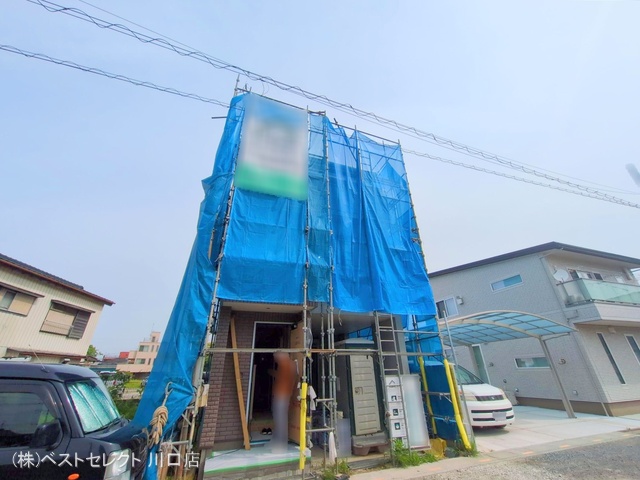 埼玉県川口市大字里の新築戸建てシート写真 2025年5月13日撮影