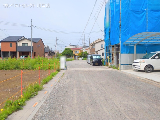 埼玉県川口市大字里の新築戸建てシート写真 2025年5月13日撮影