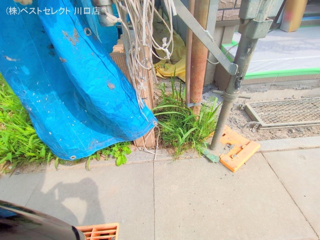 埼玉県川口市大字里の新築戸建てシート写真 2025年5月13日撮影