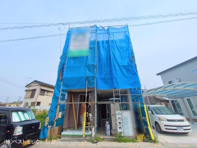埼玉県川口市大字里の新築戸建てシート写真 2025年5月13日撮影