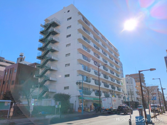 埼玉県蕨市中央1丁目のマンション『わらびリーフハイツ』外観写真 2025年2月3日撮影