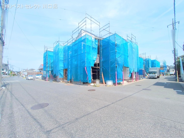 埼玉県川口市芝宮根町の新築戸建てシート写真 2025年6月29日撮影