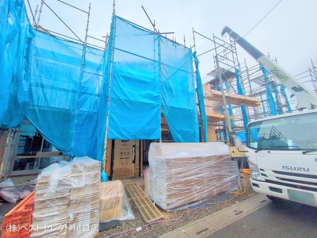 埼玉県川口市芝宮根町の新築戸建て上棟写真 2025年5月29日撮影