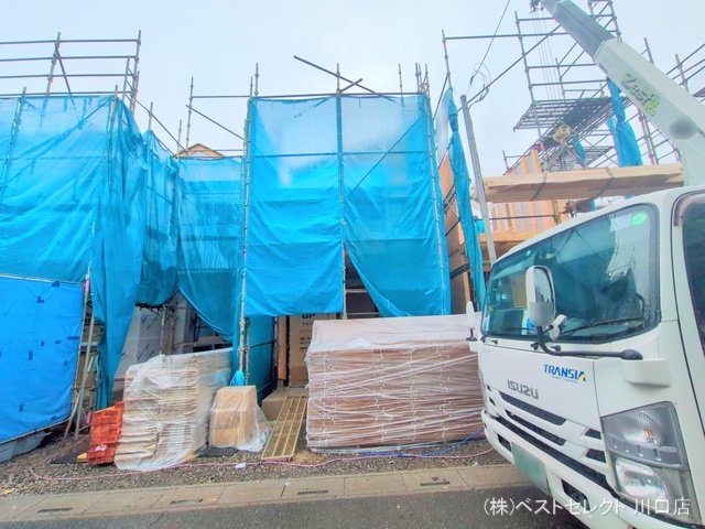 埼玉県川口市芝宮根町の新築戸建て上棟写真 2025年5月29日撮影