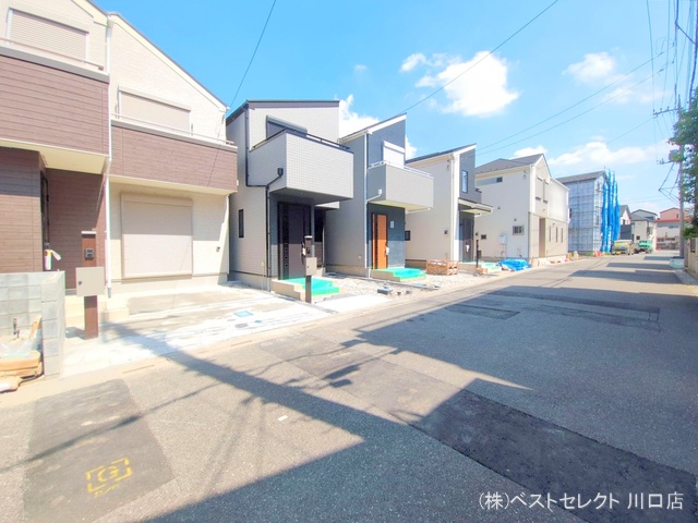 埼玉県川口市芝宮根町の新築戸建て外構写真 2025年8月24日撮影