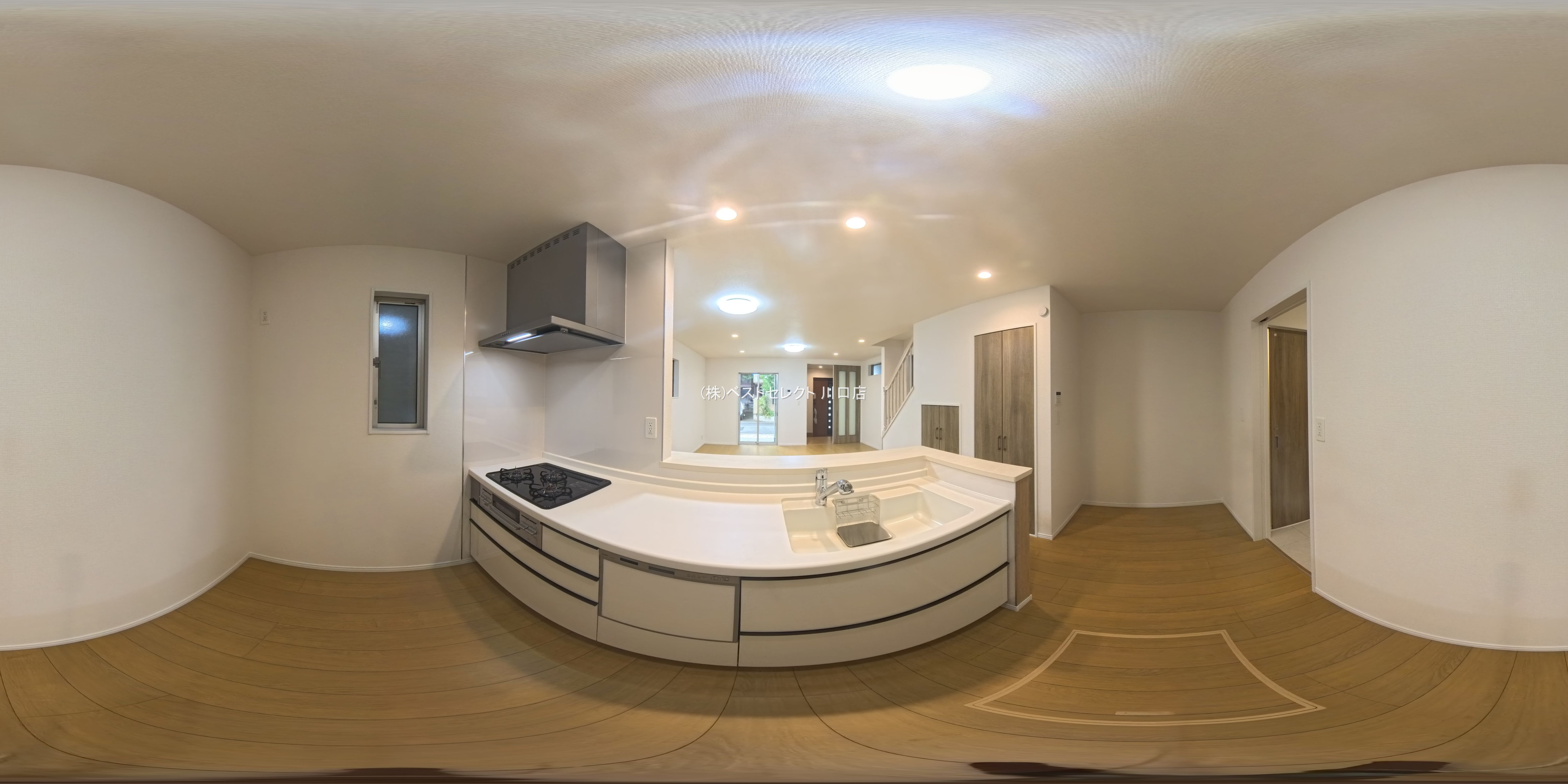 埼玉県川口市芝宮根町の新築戸建てパノラマ（キッチン）写真 2025年10月15日撮影