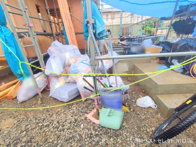 埼玉県川口市芝宮根町の新築戸建て上棟写真 2025年5月29日撮影