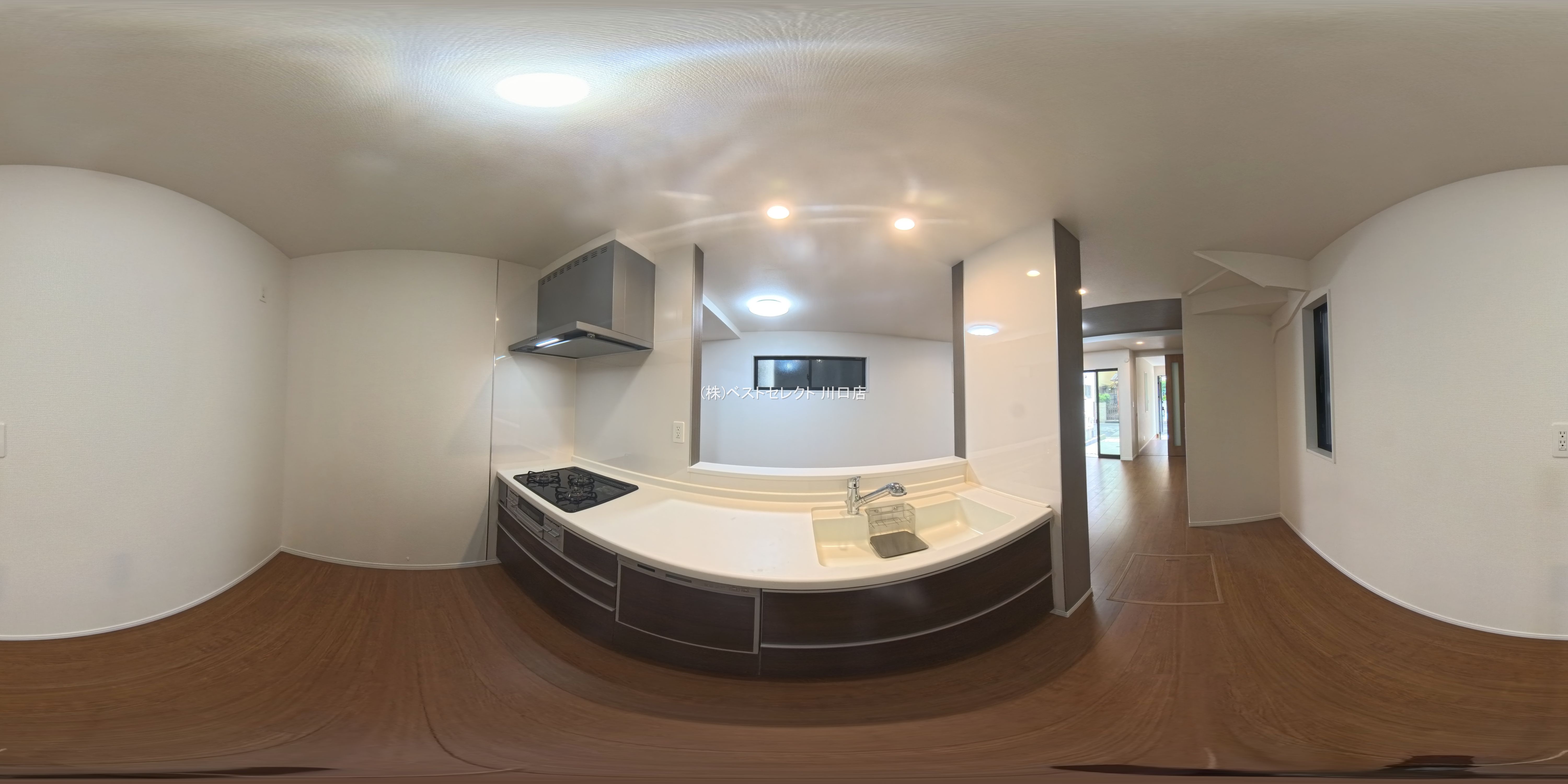 埼玉県川口市芝宮根町の新築戸建てパノラマ（キッチン）写真 2025年10月15日撮影