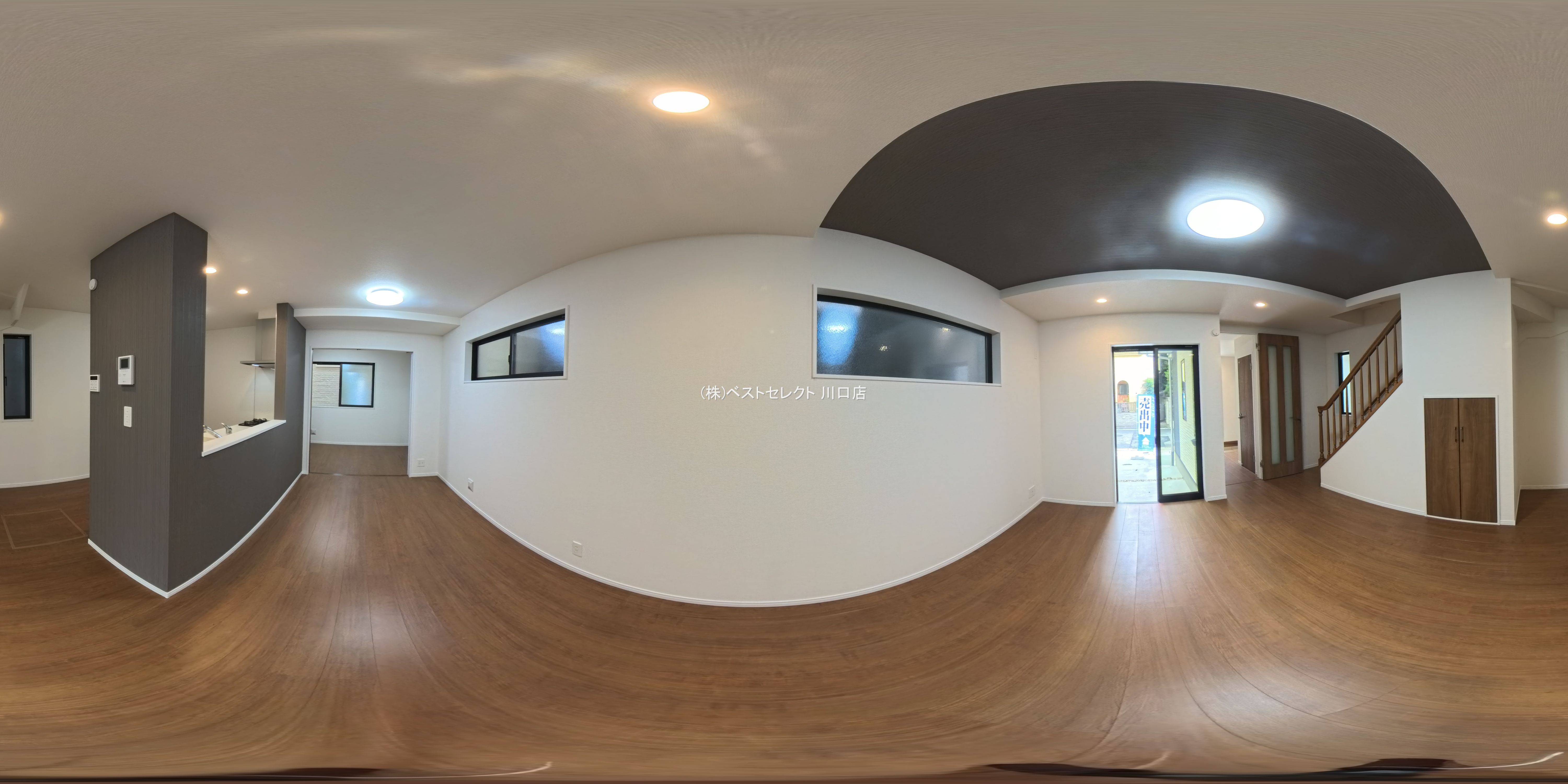 埼玉県川口市芝宮根町の新築戸建てパノラマ（リビング）写真 2025年10月15日撮影