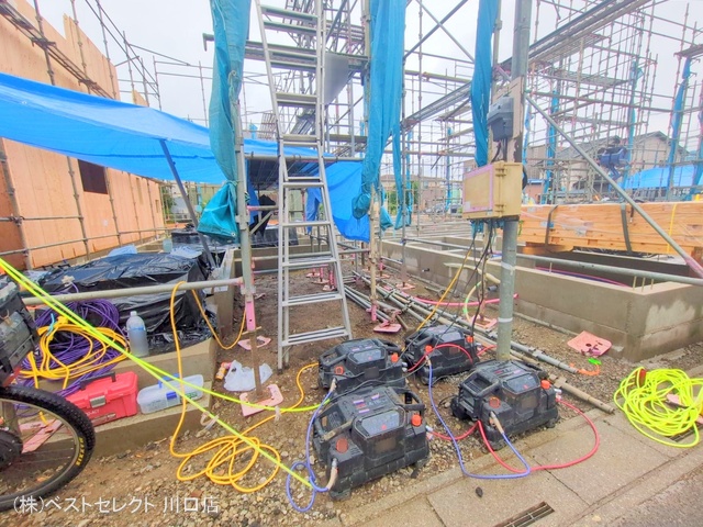 埼玉県川口市芝宮根町の新築戸建て基礎写真 2025年5月29日撮影