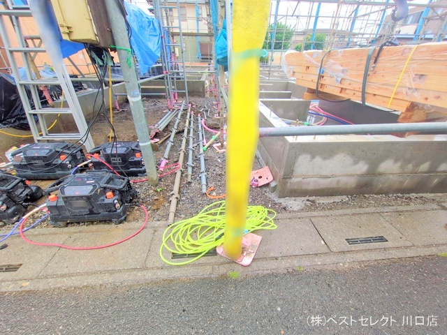 埼玉県川口市芝宮根町の新築戸建て基礎写真 2025年5月29日撮影