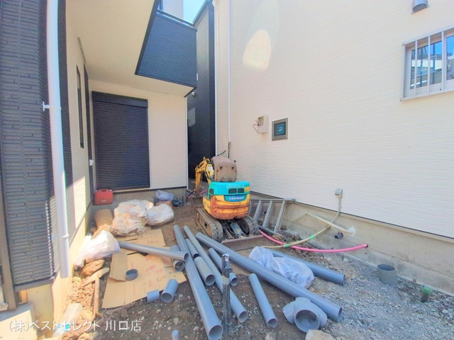 埼玉県川口市芝宮根町の新築戸建て外構写真 2025年7月28日撮影