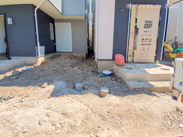 埼玉県川口市芝宮根町の新築戸建て外構写真 2025年7月28日撮影