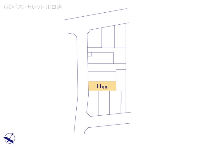 埼玉県川口市芝宮根町の新築戸建て全体区画図 ※図面と異なる場合は現況を優先