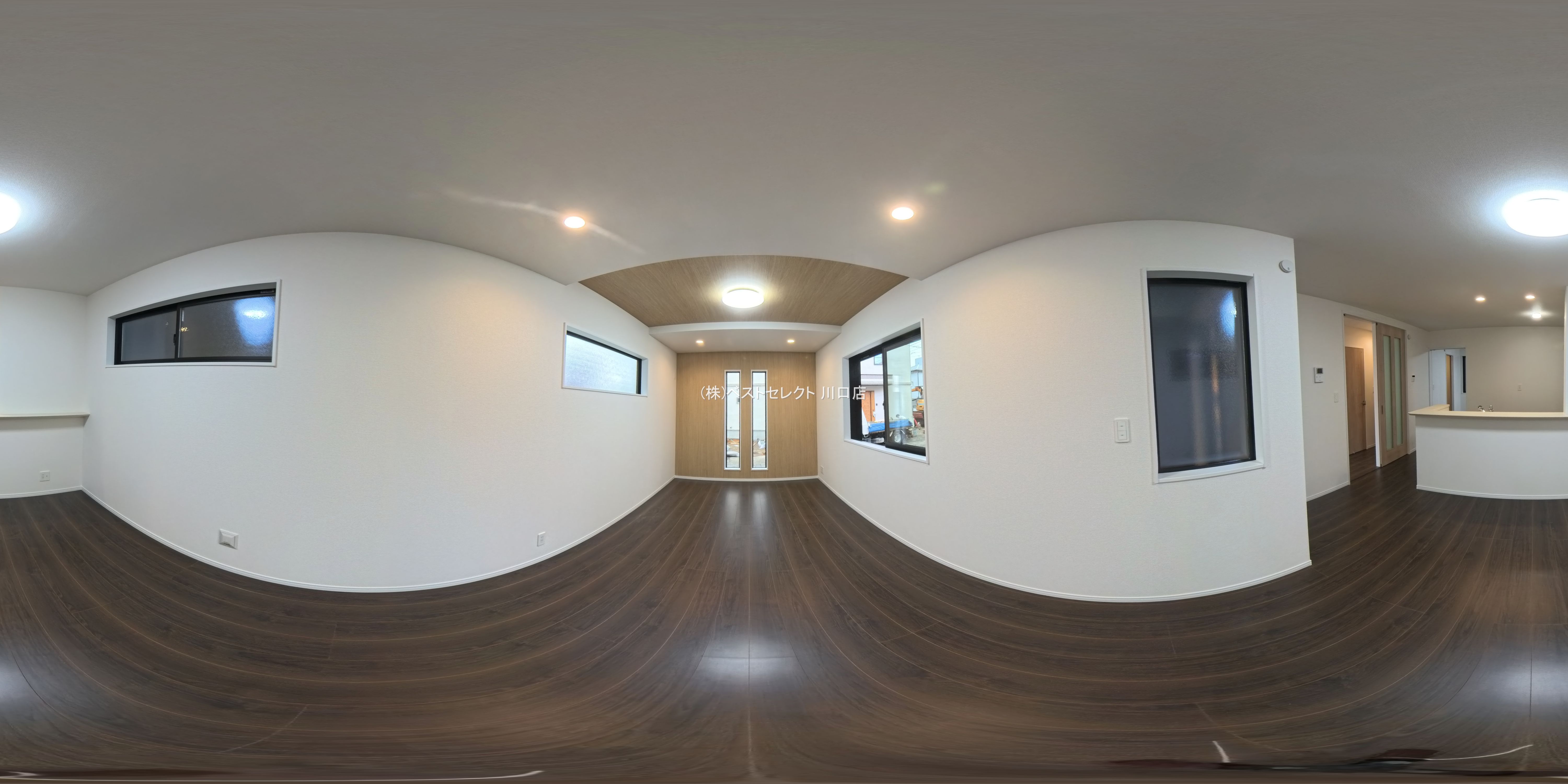 埼玉県川口市芝宮根町の新築戸建てパノラマ（リビング）写真 2025年10月15日撮影