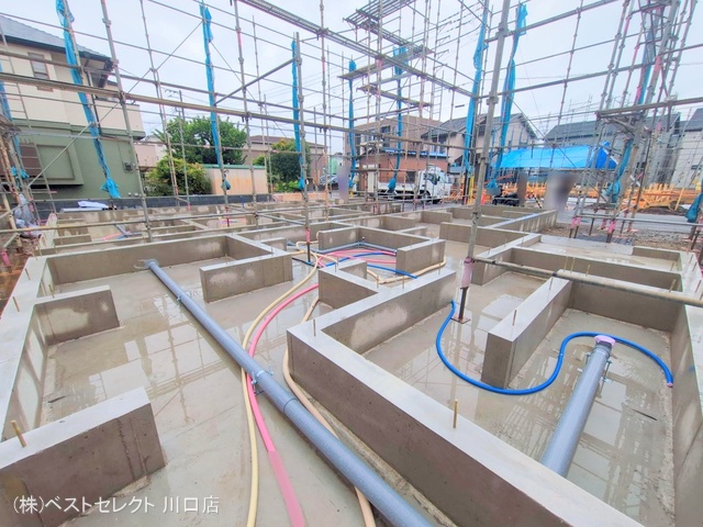 埼玉県川口市芝宮根町の新築戸建て基礎写真 2025年5月29日撮影