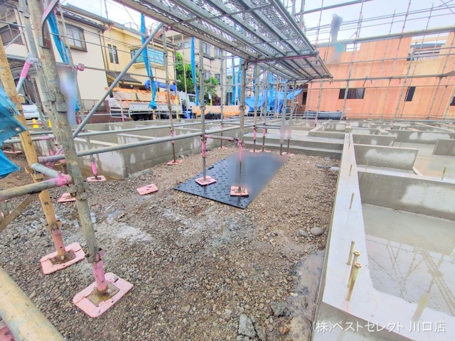 埼玉県川口市芝宮根町の新築戸建て基礎写真 2025年5月29日撮影