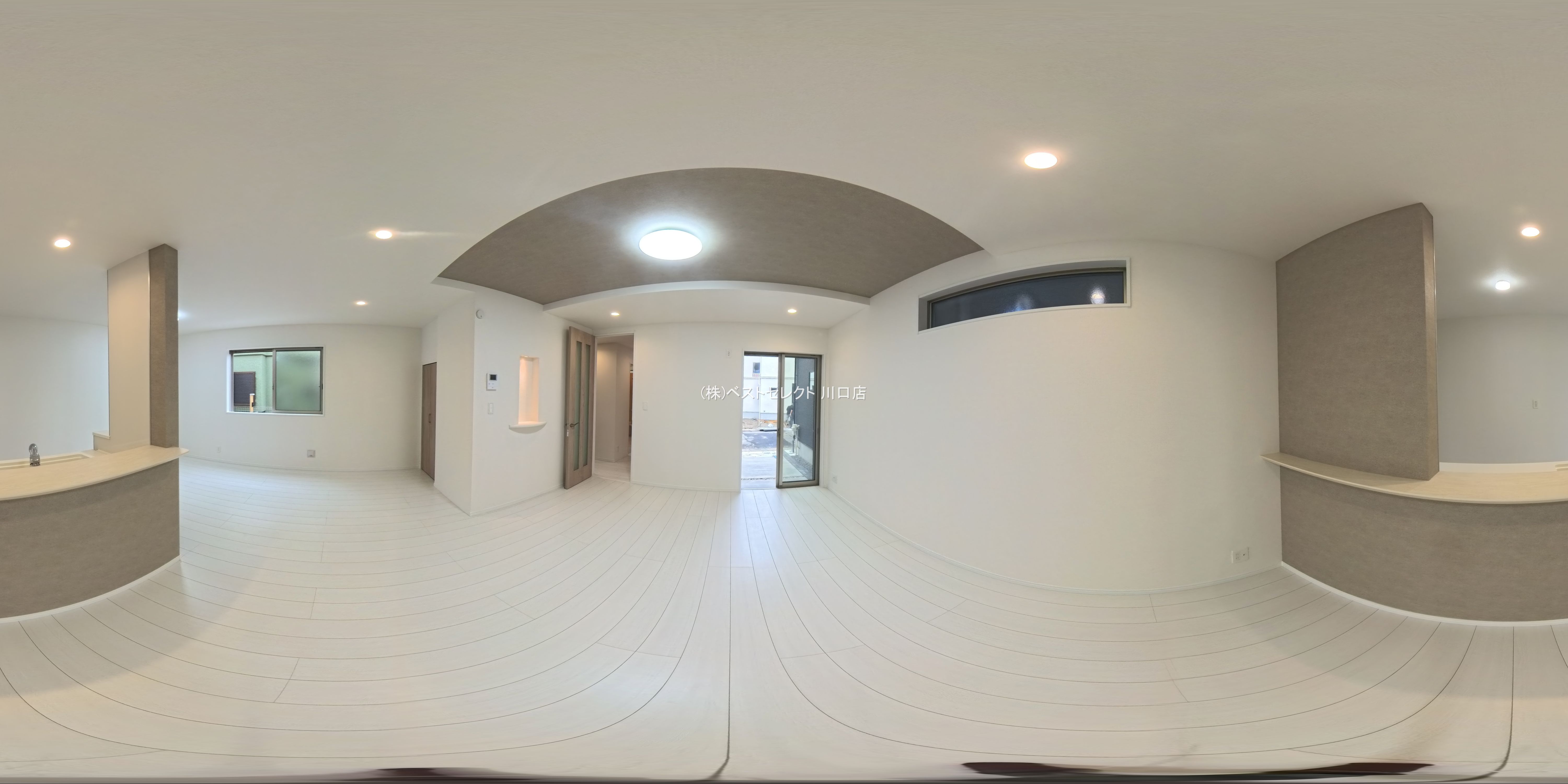 埼玉県川口市芝宮根町の新築戸建てパノラマ（リビング）写真 2025年10月15日撮影