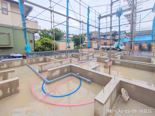 埼玉県川口市芝宮根町の新築戸建て基礎写真 2025年5月29日撮影