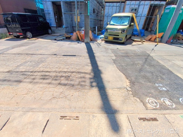 埼玉県川口市芝宮根町の新築戸建て外構写真 2025年7月28日撮影