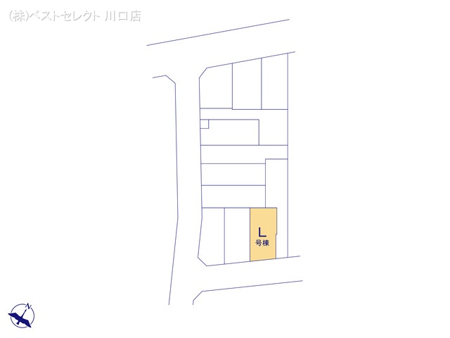 埼玉県川口市芝宮根町の新築戸建て全体区画図 ※図面と異なる場合は現況を優先