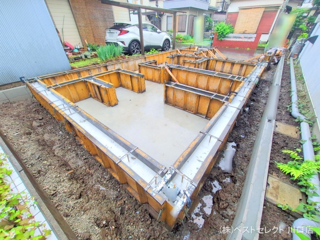 埼玉県川口市三ツ和3丁目の新築戸建て基礎写真 2025年6月2日撮影