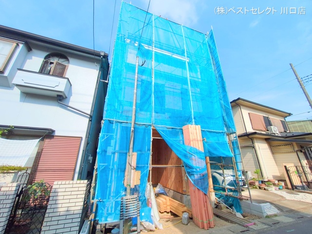 埼玉県川口市三ツ和3丁目の新築戸建て上棟写真 2025年6月30日撮影