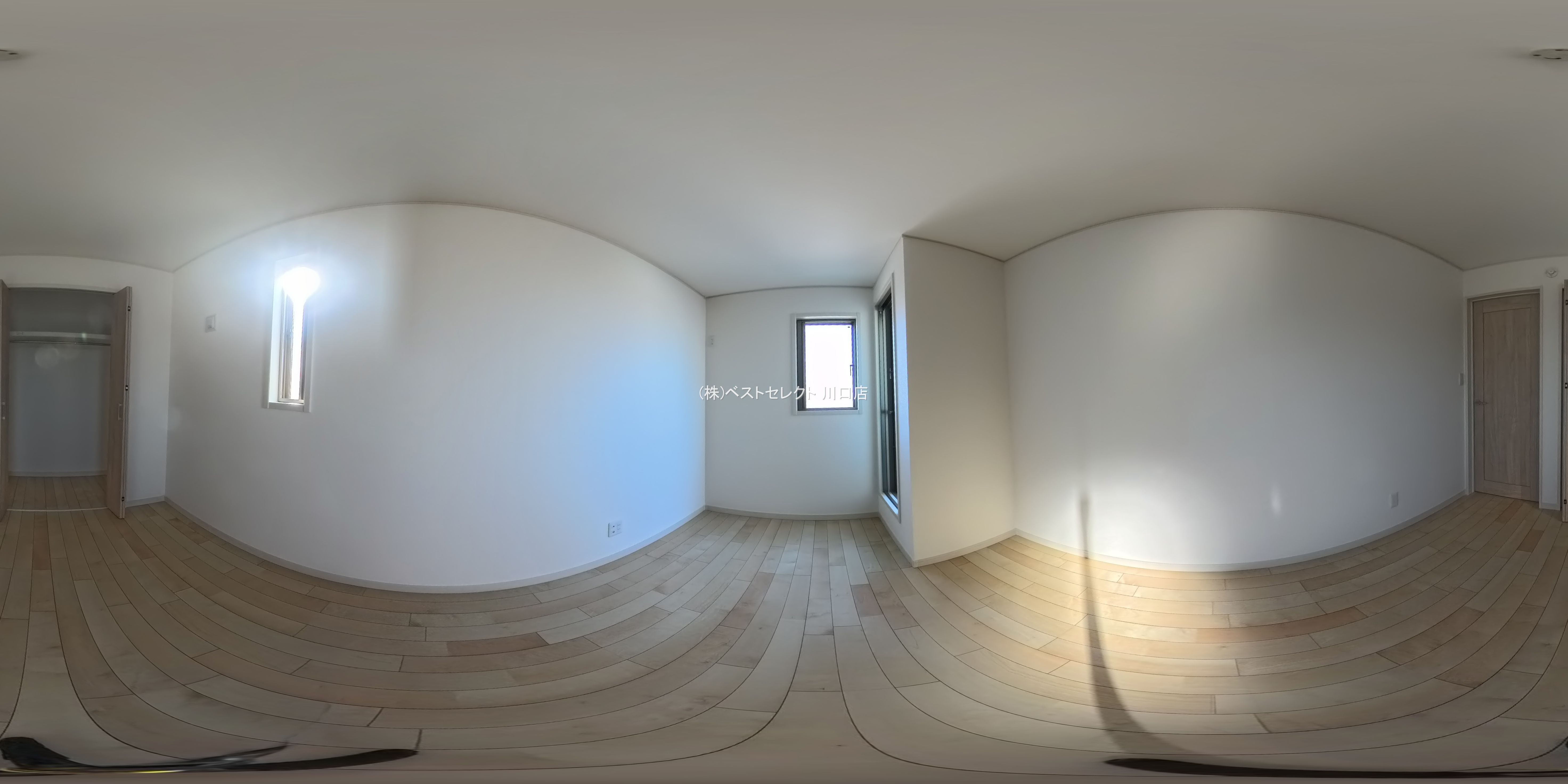 埼玉県蕨市北町４丁目の新築戸建てパノラマ（居室メイン）写真 2025年12月22日撮影