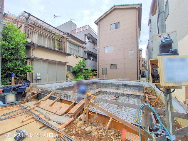 埼玉県蕨市北町４丁目の新築戸建て基礎写真 2025年6月3日撮影