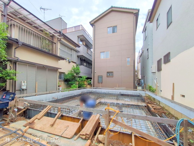 埼玉県蕨市北町４丁目の新築戸建て基礎写真 2025年6月3日撮影