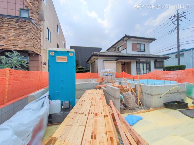 埼玉県川口市東川口6丁目の新築戸建て基礎写真 2025年7月8日撮影