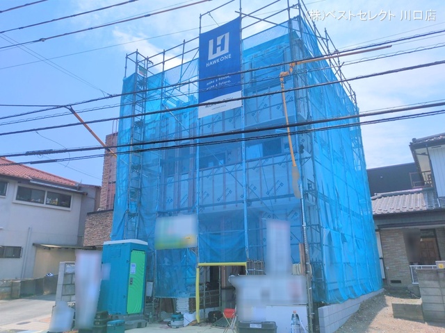 埼玉県川口市東川口6丁目の新築戸建てシート写真 2025年8月4日撮影