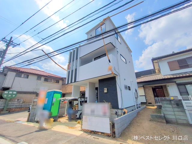 埼玉県川口市東川口6丁目の新築戸建て外構写真 2025年8月31日撮影
