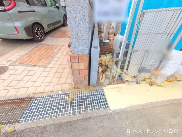 埼玉県川口市東川口6丁目の新築戸建て外構写真 2025年8月31日撮影
