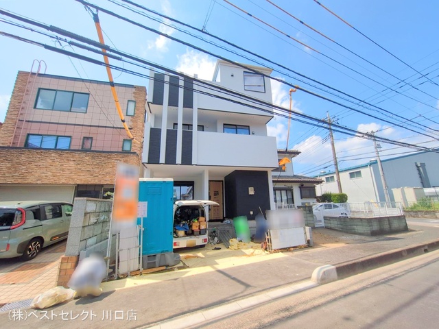 埼玉県川口市東川口6丁目の新築戸建て外構写真 2025年8月31日撮影