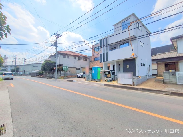 埼玉県川口市東川口6丁目の新築戸建て外構写真 2025年8月31日撮影