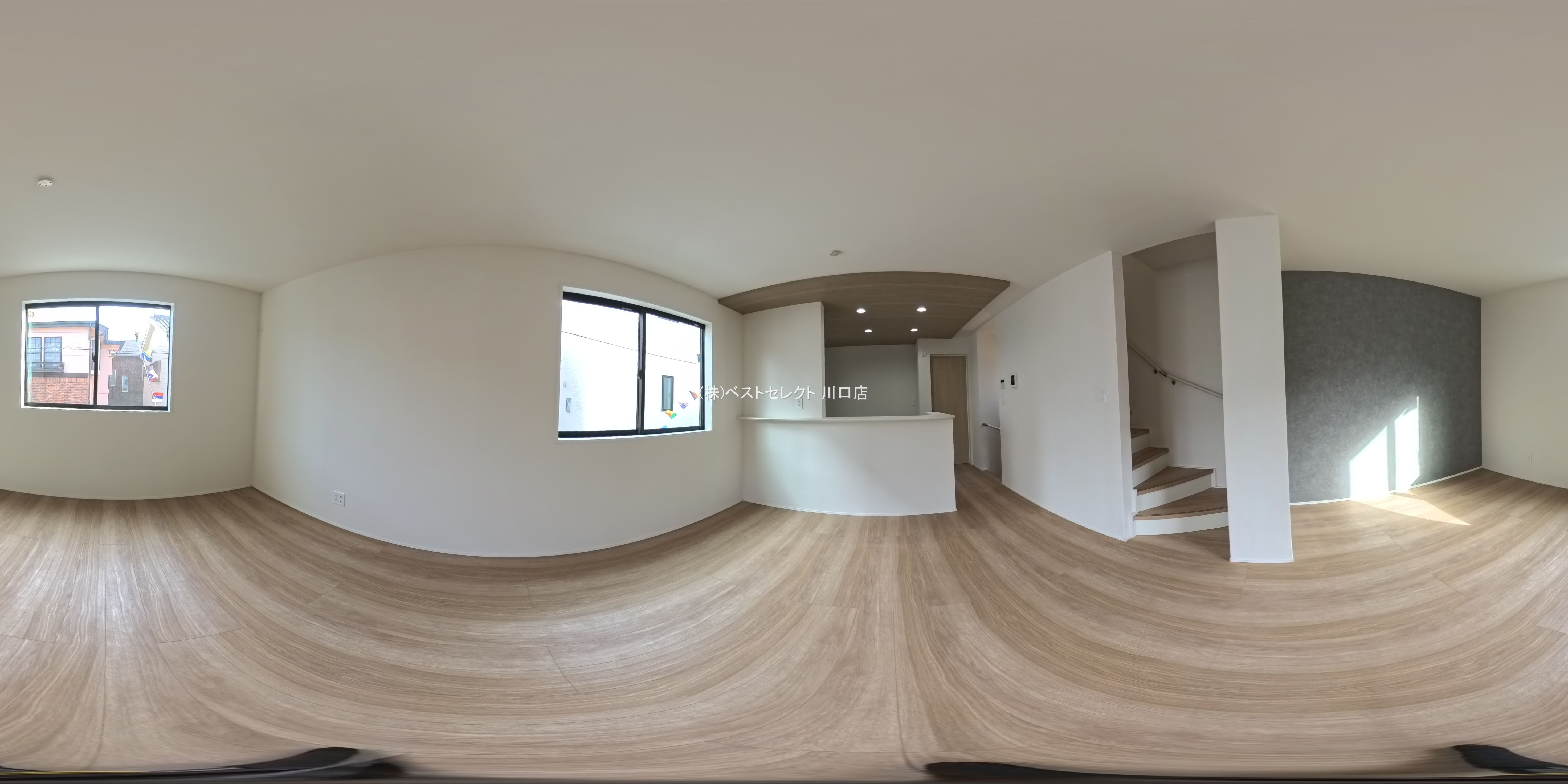 埼玉県川口市前川町４丁目の新築戸建てパノラマ（リビング）写真 2026年1月19日撮影