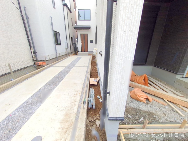 埼玉県川口市前川町４丁目の新築戸建て外構写真 2025年12月2日撮影