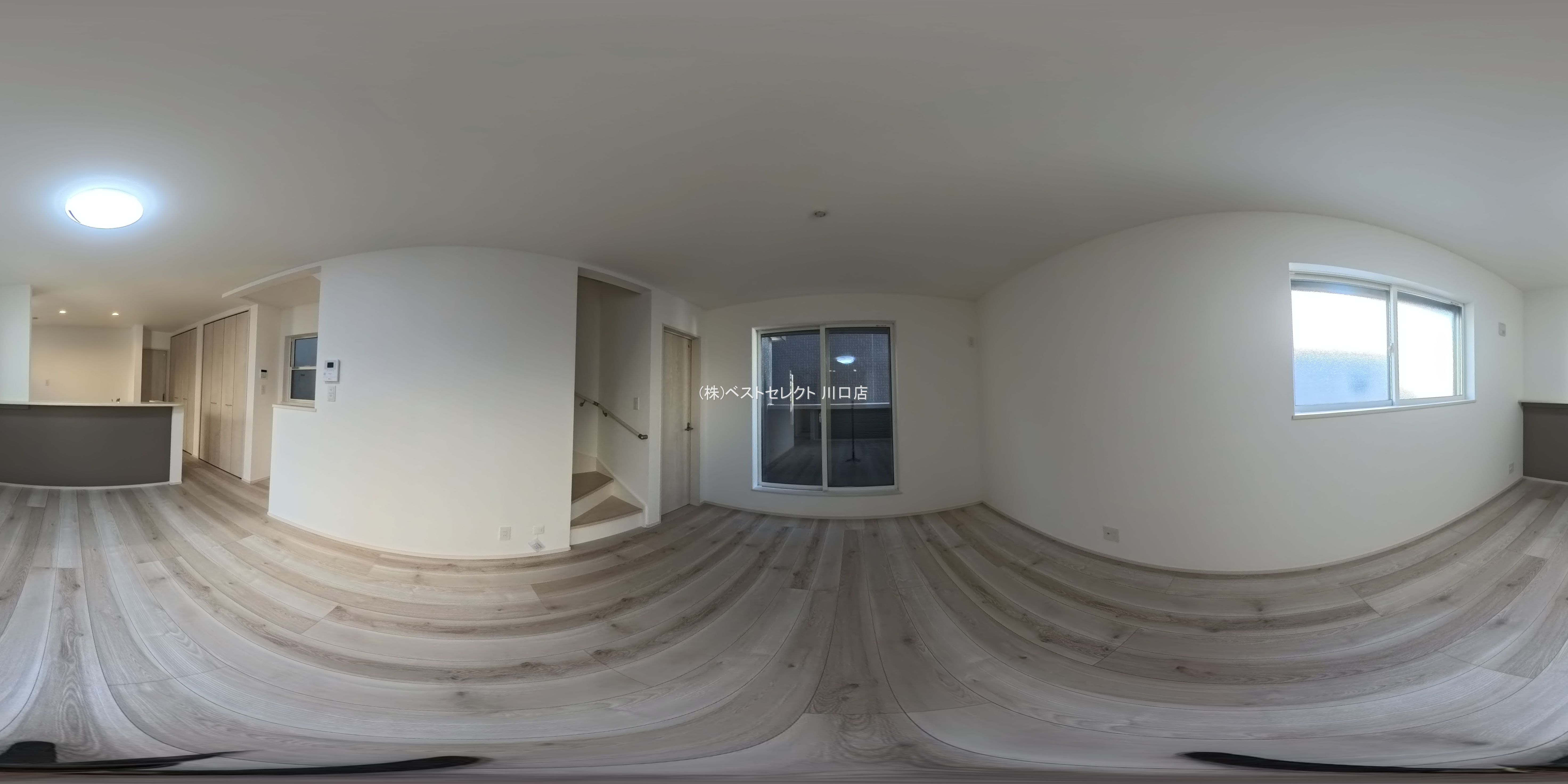 埼玉県蕨市北町２丁目の新築戸建てパノラマ（リビング）写真 2026年2月2日撮影