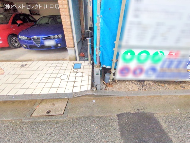 埼玉県蕨市北町２丁目の新築戸建てシート写真 2025年6月24日撮影